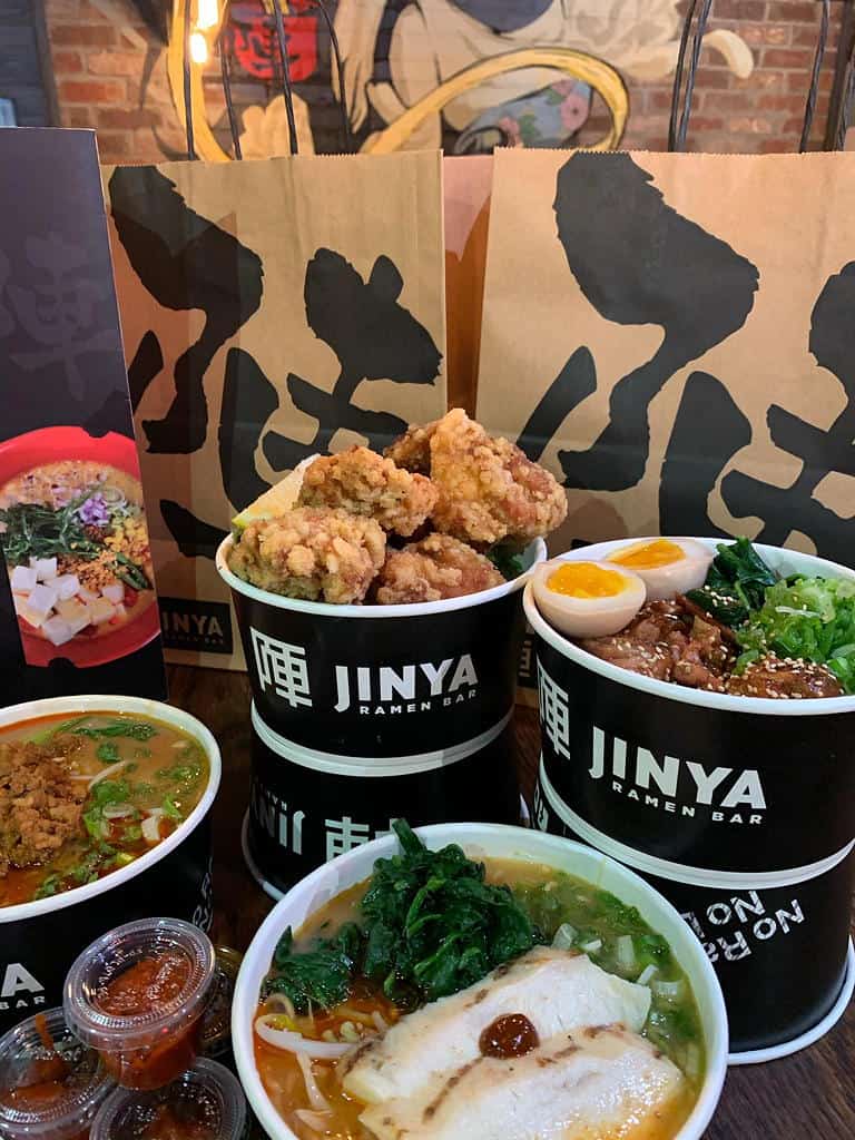 variuos foods from Jinya